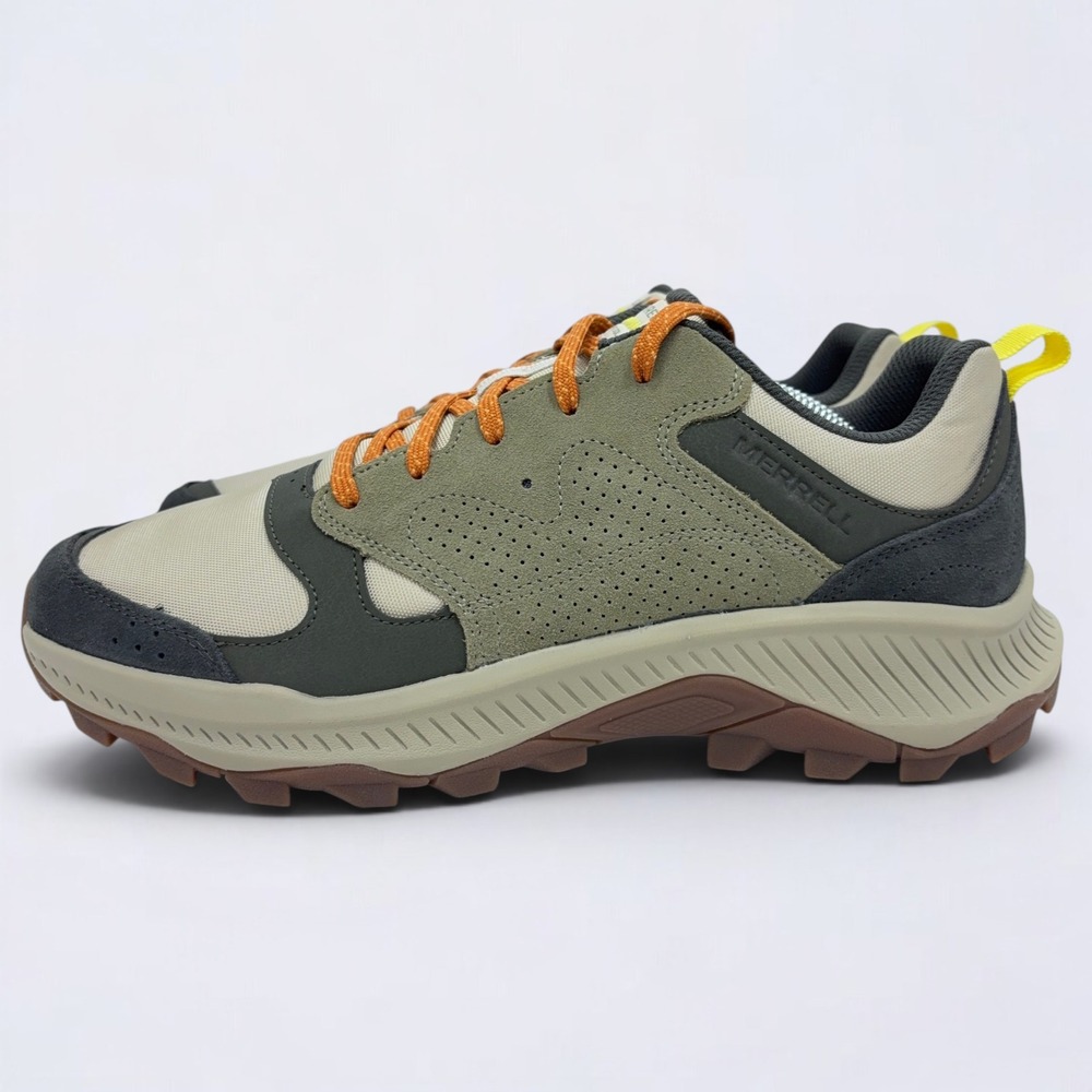 Merrell Tempo Sol Hiking Shoes Men's 11.5‎ Moss Green Tan Suede Mesh J038729 - Picture 2 of 11